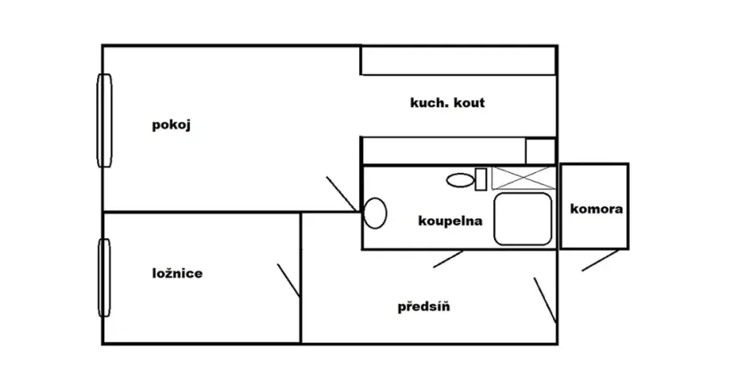 Prodej bytu 2+kk, Teplice, Pražská, 40 m2