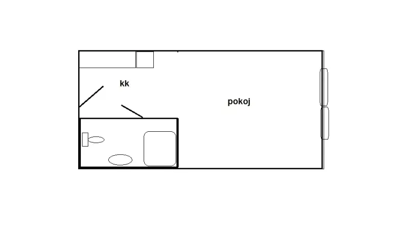 Pronájem bytu 1+kk, Teplice, U Červeného kostela, 30 m2