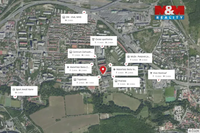 Prodej bytu 3+1, Praha - Záběhlice, Jasmínová, 74 m2