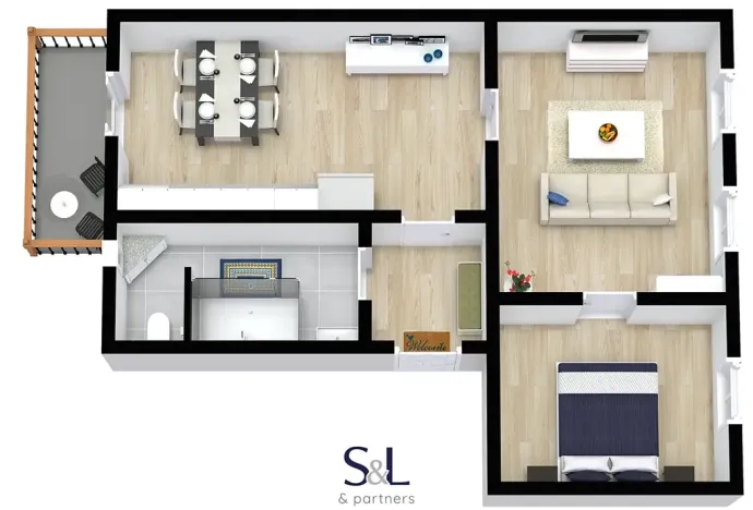 Pronájem bytu 2+1, Horní Police, 9. května, 58 m2