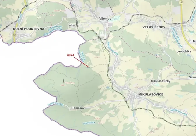 Dražba pozemku, Mikulášovice, 216 m2