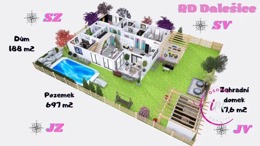 Prodej rodinného domu, Dalešice, 189 m2