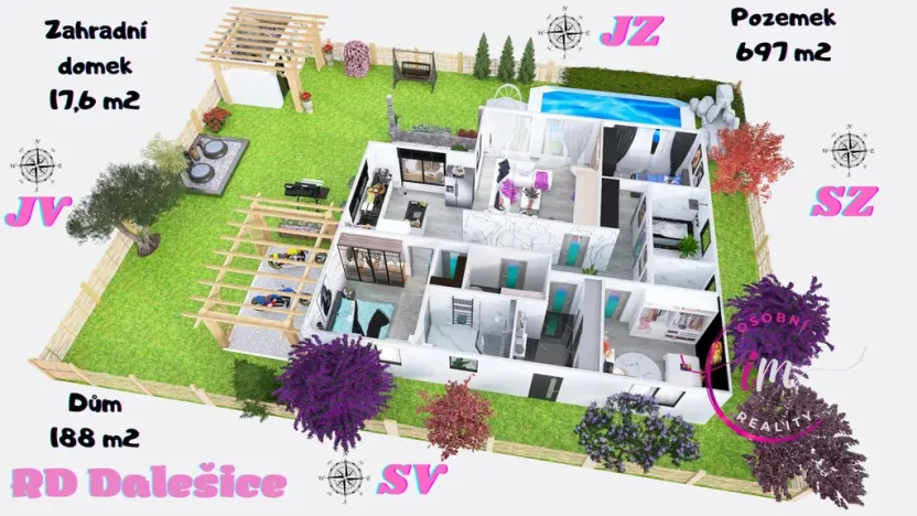 Prodej rodinného domu, Dalešice, 189 m2