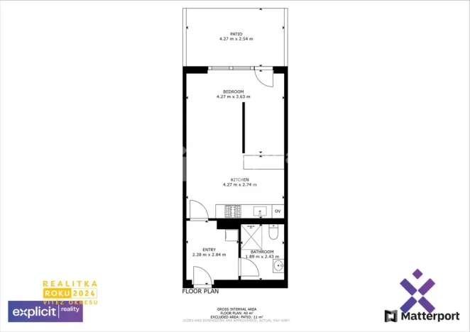 Pronájem bytu 1+kk, Otrokovice - Kvítkovice, Spojovací, 40 m2