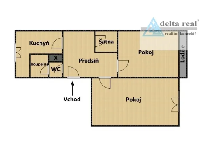 Prodej bytu 2+1, Lukavice, 53 m2