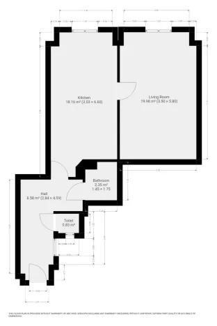 Pronájem bytu 2+kk, Praha - Strašnice, Černokostelecká, 51 m2