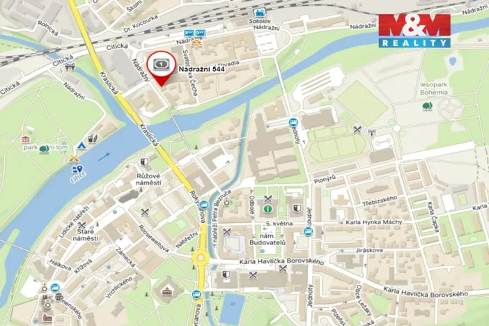 Pronájem bytu 1+1, Sokolov, Nádražní, 37 m2