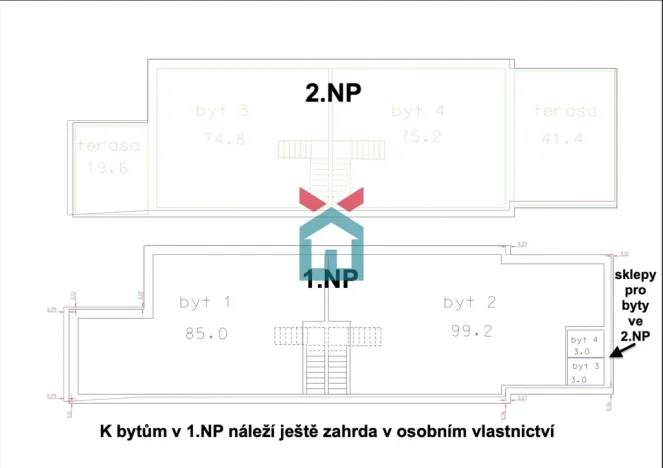 Prodej bytu 3+kk, Praha - Lochkov, K Lahovské, 99 m2
