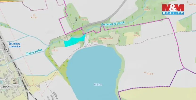 Prodej pole, Blatno, 107344 m2