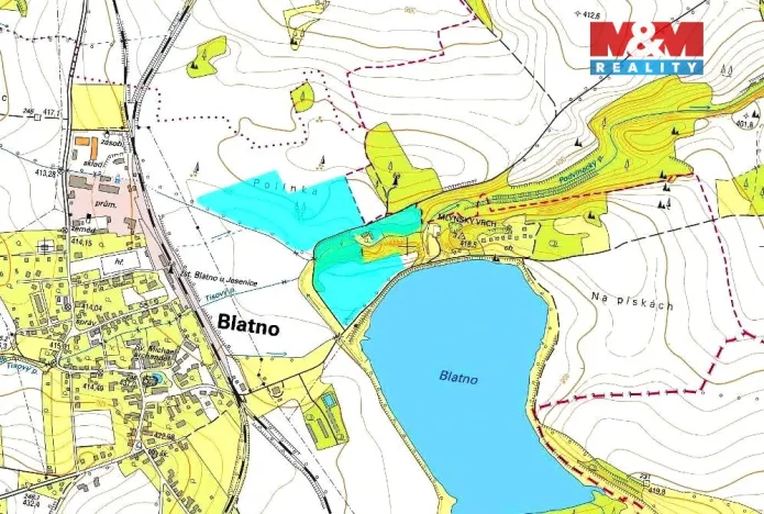 Prodej pole, Blatno, 107344 m2