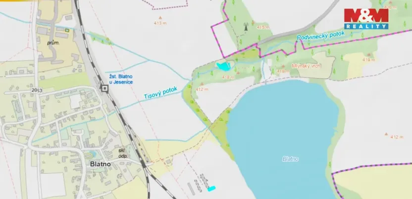 Prodej pole, Blatno, 107344 m2