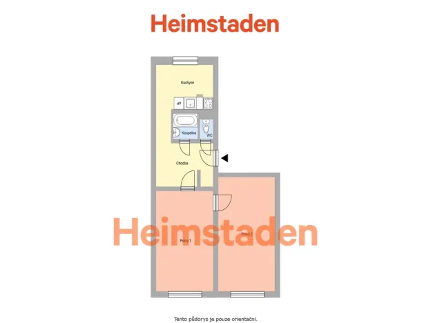 Pronájem bytu 2+1, Havířov - Město, Matuškova, 55 m2