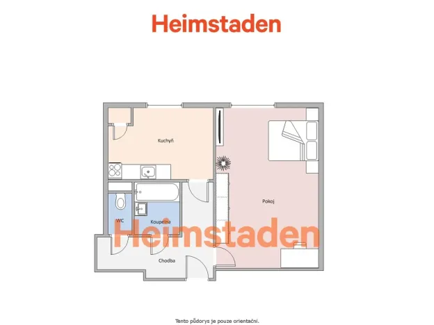 Pronájem bytu 1+1, Havířov - Prostřední Suchá, Hornická, 33 m2