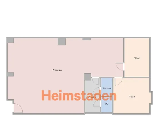 Pronájem obchodního prostoru, Karviná - Nové Město, tř. Osvobození, 75 m2