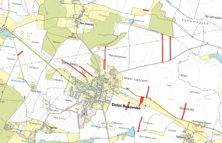 Prodej podílu pole, Dolní Bukovsko, 24735 m2