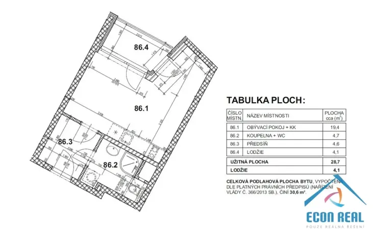 Pronájem bytu 1+kk, Praha - Chodov, Drahňovická, 32 m2