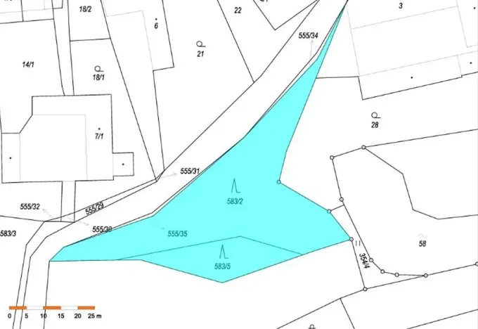 Prodej lesa, Lhotice, 1838 m2