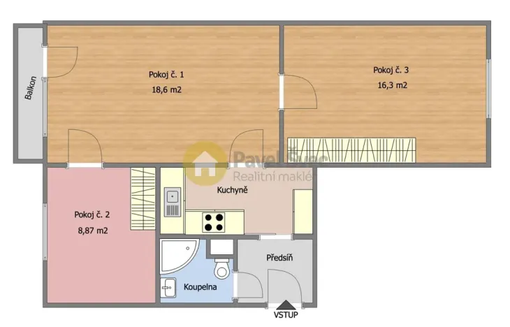 Pronájem bytu 3+kk, Strakonice - Strakonice I, Sokolovská, 55 m2