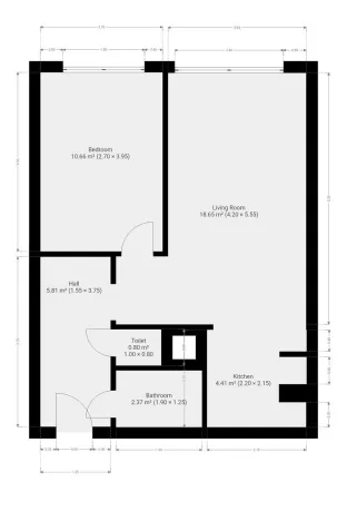 Pronájem bytu 2+kk, Praha - Bohnice, Zelenohorská, 42 m2
