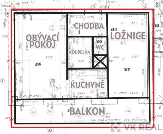 Prodej bytu 2+1, Praha - Hlubočepy, Devonská, 62 m2