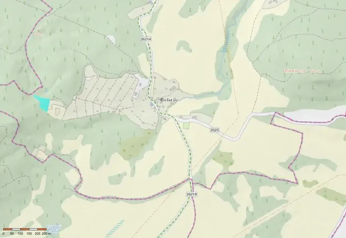 Prodej pozemku, Stružnice - Bořetín, 2913 m2