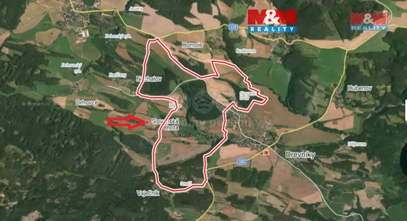 Prodej pozemku pro bydlení, Drevníky, 787 m2