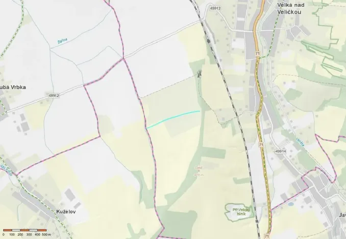 Prodej pole, Velká nad Veličkou, 4896 m2