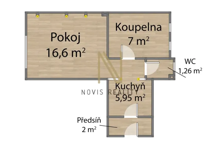 Pronájem bytu 1+1, Železná Ruda - Špičák, 32 m2