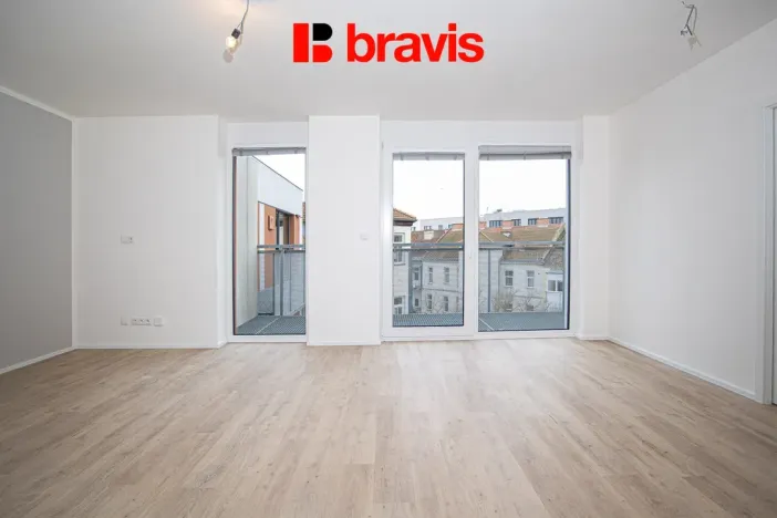 Pronájem bytu 2+kk, Brno, Auerswaldova, 54 m2