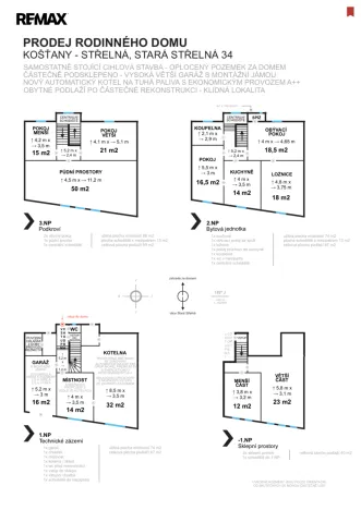 Prodej rodinného domu, Košťany - Střelná, Stará Střelná, 273 m2
