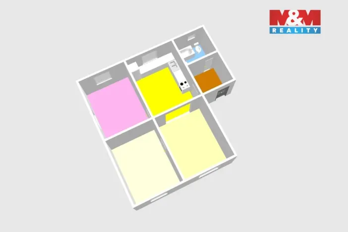 Pronájem bytu 3+kk, Chvaletice, Dukelská, 75 m2