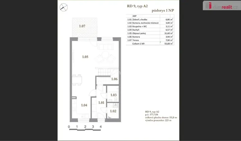 Prodej rodinného domu, Odolena Voda, Pod Humny, 111 m2