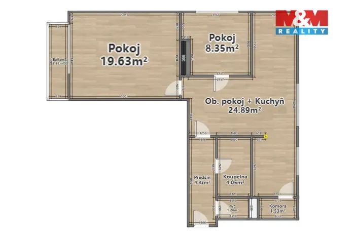 Prodej bytu 3+1, Dlouhá Ves, 74 m2