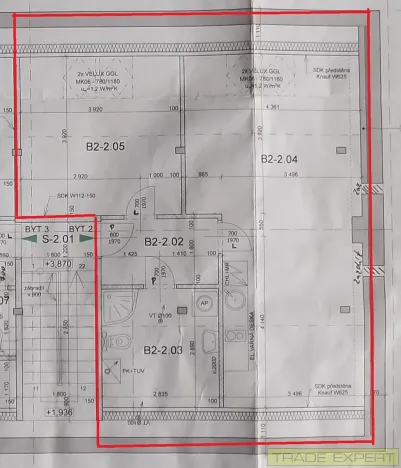 Pronájem bytu 2+kk, Stochov, Osvobození, 61 m2