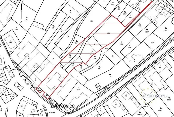 Prodej pozemku pro bydlení, Zvěrkovice, 4302 m2