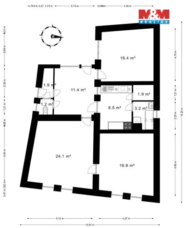Prodej rodinného domu, Kounice, 88 m2