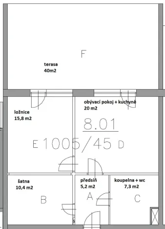 Pronájem bytu 2+kk, Brno, Lidická, 58 m2