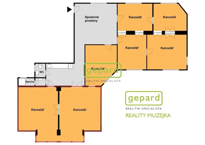 Pronájem kanceláře, Brno - Veveří, Moravské náměstí, 68 m2