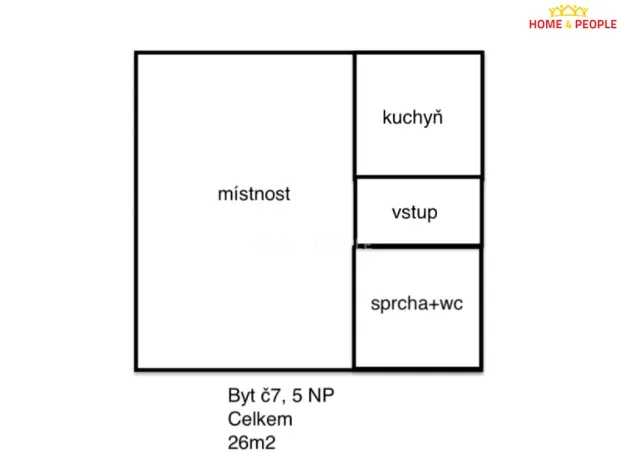Pronájem bytu 1+1, Brno - Královo Pole, Palackého třída, 26 m2