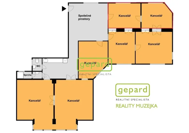 Pronájem kanceláře, Brno - Veveří, Moravské náměstí, 29 m2