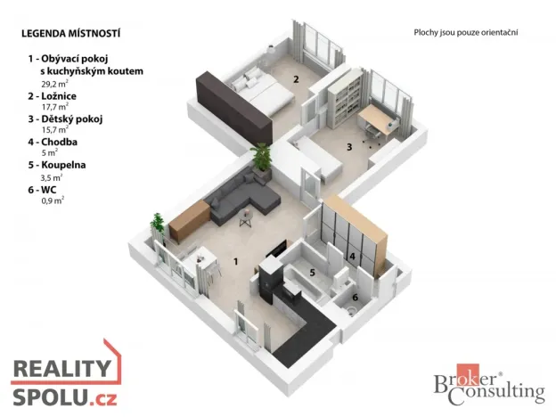 Prodej bytu 3+1, Chrudim - Chrudim IV, Čs. armády, 70 m2