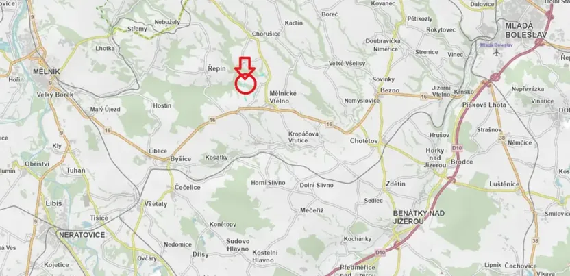 Prodej lesa, Mělnické Vtelno, 4059 m2