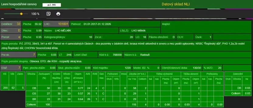 Prodej lesa, Mělnické Vtelno, 4059 m2