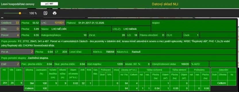 Prodej lesa, Mělnické Vtelno, 4059 m2