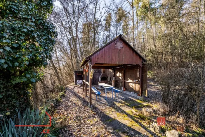 Prodej chaty, Týn nad Vltavou - Hněvkovice na levém břehu Vltavy, 80 m2