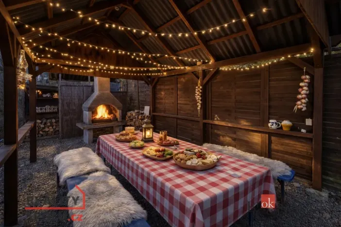 Prodej chaty, Týn nad Vltavou - Hněvkovice na levém břehu Vltavy, 80 m2