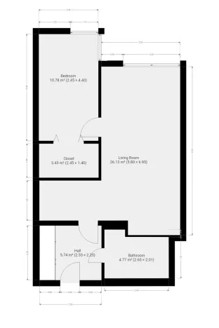 Prodej bytu 2+kk, Praha - Žižkov, Lukášova, 51 m2