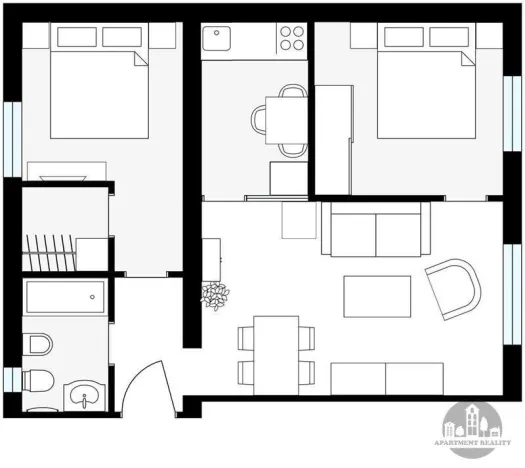 Pronájem bytu 3+1, Praha - Žižkov, Cimburkova, 65 m2