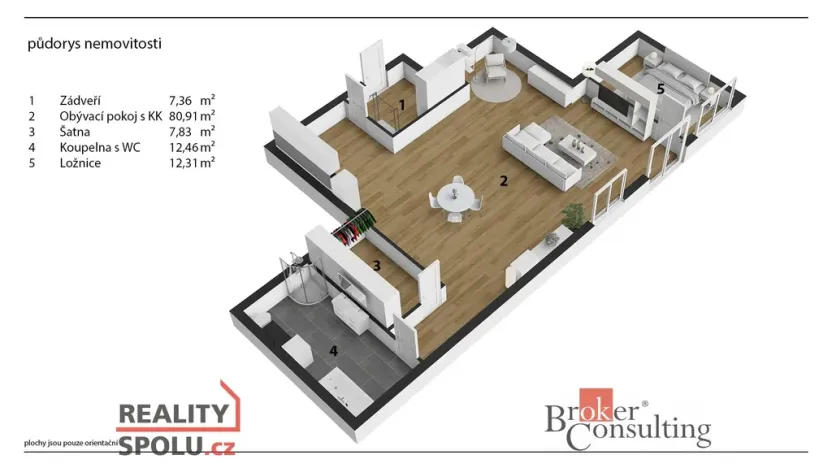 Prodej bytu 2+kk, Kladno - Kročehlavy, Arménská, 120 m2