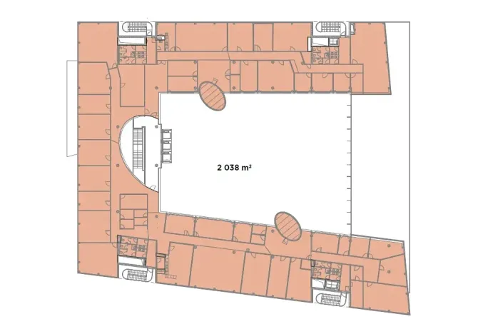 Pronájem kanceláře, Praha - Modřany, Mezi vodami, 610 m2